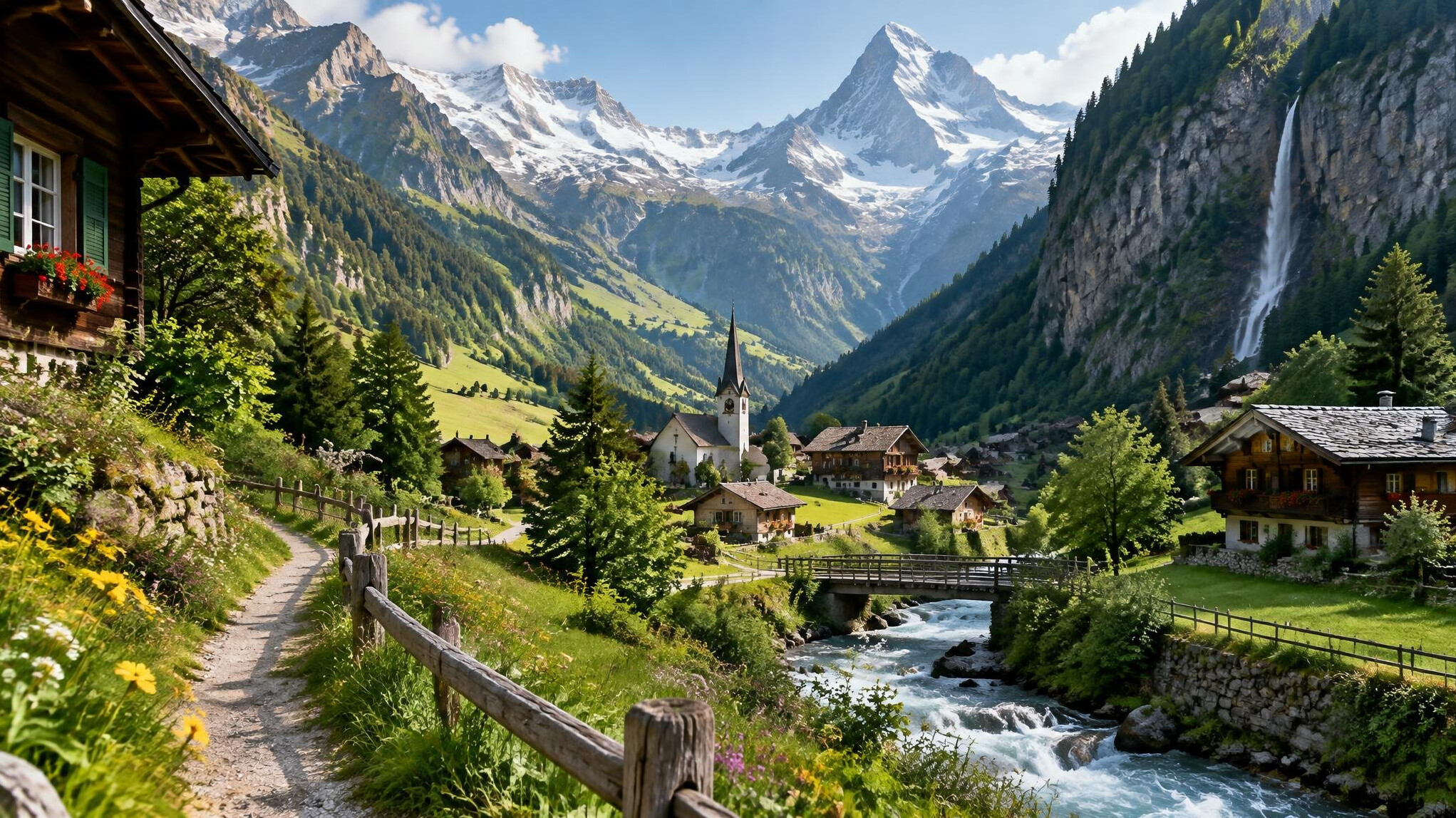 swiss alps hidden valley