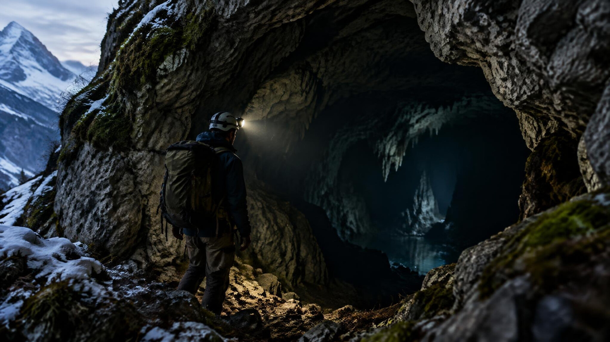 hidden cave entrance